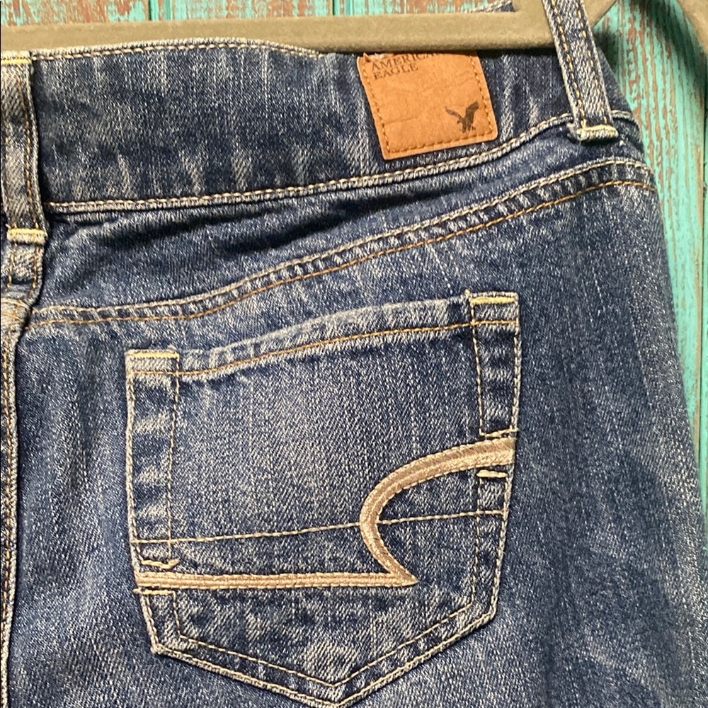 American Eagle Outfitters Blue Boot Cut Jeans - Picture 7 of 10